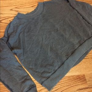 Medium Grey Distressed Pullover from Aerie